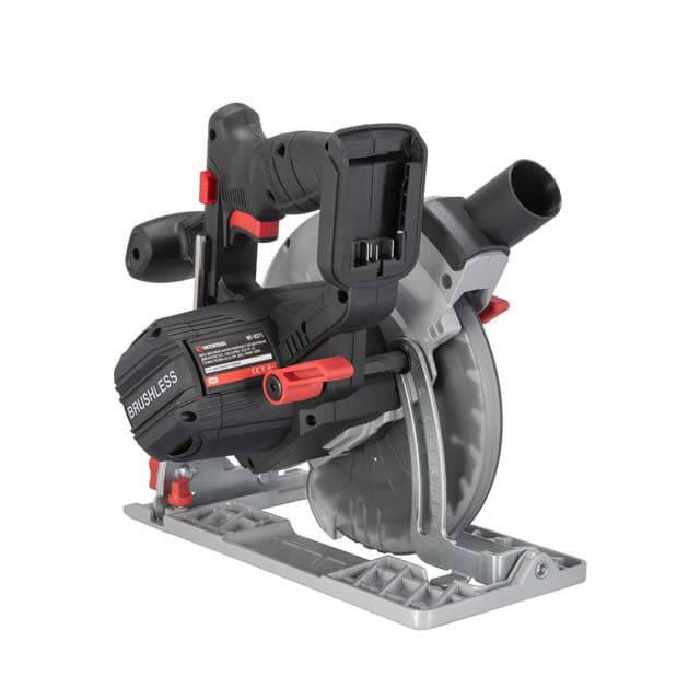 Пила дискова акумуляторна безщіткова 20 В, 4500 об/хв, кут 90°-45°, глибина розпилу 62/45 мм, диск 190×20 мм, без ЗП та АКБ Київ - фото 10