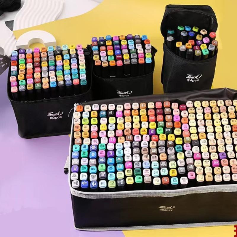 Набор двухсторонних маркеров, Sketch Marker, 120 цветов, в сумке 7292 PT Одесса - изображение 1