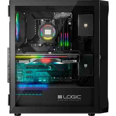 Корпус Logic concept PORTOS MESH+GLASS ARGB fans 4x120mm BLACK (AT-PORTOS-10-0000000-0002) Вінниця