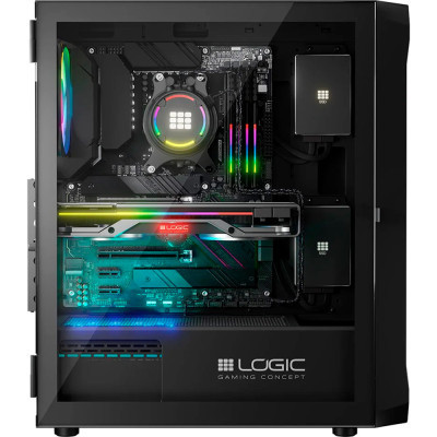 Корпус Logic concept PORTOS MESH+GLASS ARGB fans 4x120mm BLACK (AT-PORTOS-10-0000000-0002) Вінниця - фото 2
