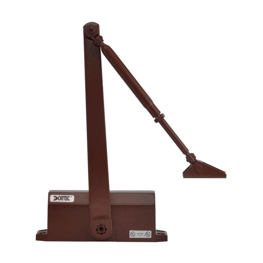 Дверний доводчик Dortec DT-64H Brown з фіксацією дверей у відчиненому положенні (63-00022) Київ - фото 6