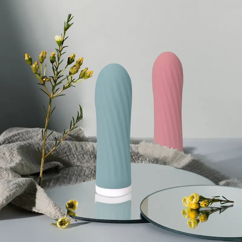 Мини-вибратор для клитора рельефный Sweet Em Velvet Lure, 10 режимов вибрации, голубой Sex Aura Киев - изображение 9
