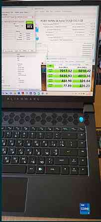 Ноутбук Alienware m15 r7. RTX3070Ti, i7-12700, 16Gb, 512Gb, FullHD IPS 15.6