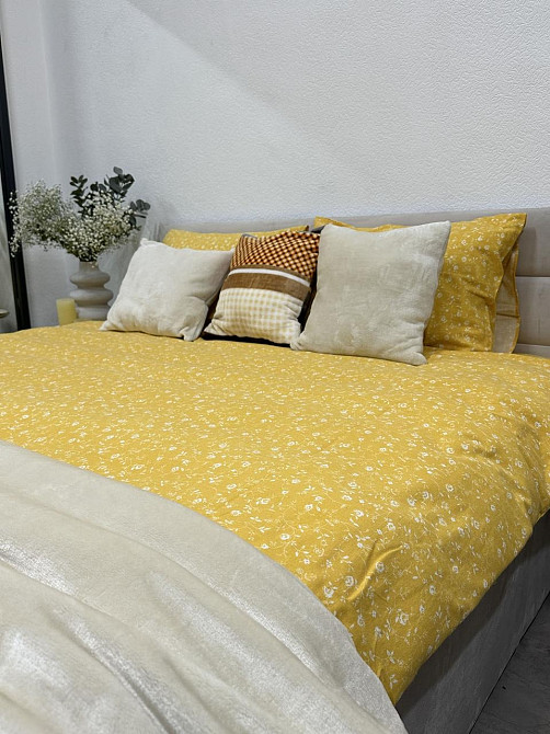 Ecotton Комплект постільної білизни Ecotton двоспальний 180х215 см Квітка жовтий (250951) Коломыя - изображение 3