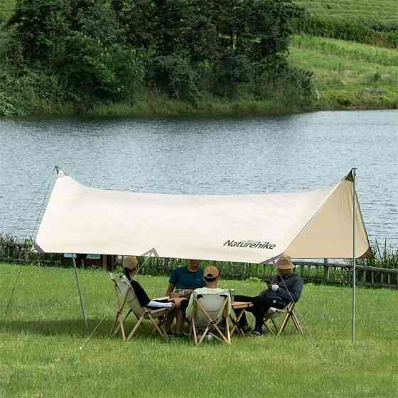 Тент для кемпінгу Naturehike Girder NH20TM006, 150D, 400*292 см, золотий (з двома стійками) Київ