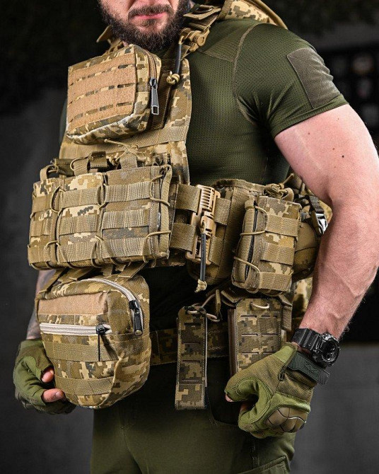 Плитоноска + РПС ATACK TIMUCHIN піксель ДЛ7139 Одеса - фото 8