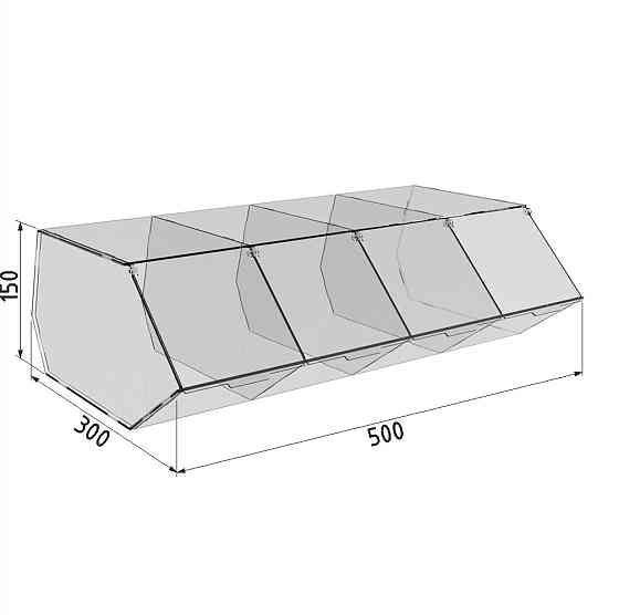 Диспенсер EKOSTAR для мармеладів, снеків, горіхів 4 комірки Київ