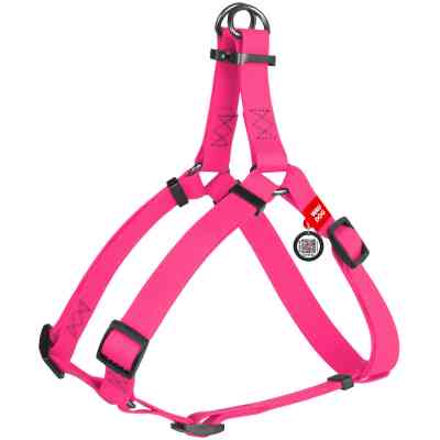 Шлея для собак WAUDOG Waterproof з QR-паспортом XS Ш 15 мм Д 30-39 см рожева (27637) Вінниця