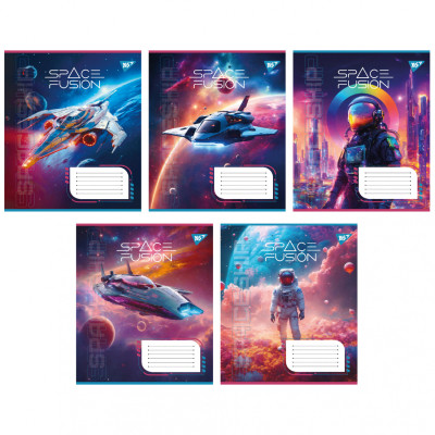 Зошит Yes Space fusion А5 48 аркушів лінія (767132) Вінниця - фото 1