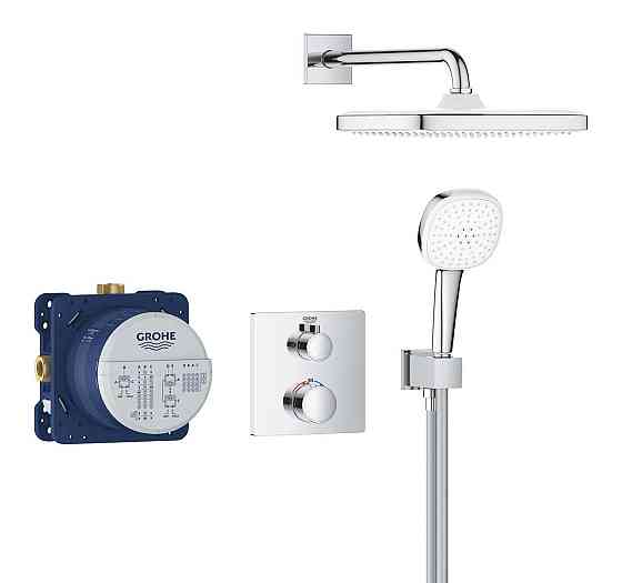 Душова система прихованого монтажу з термостатом Grohe Grohtherm (34871000) ( 11452 ) ( 23077 ) Харків