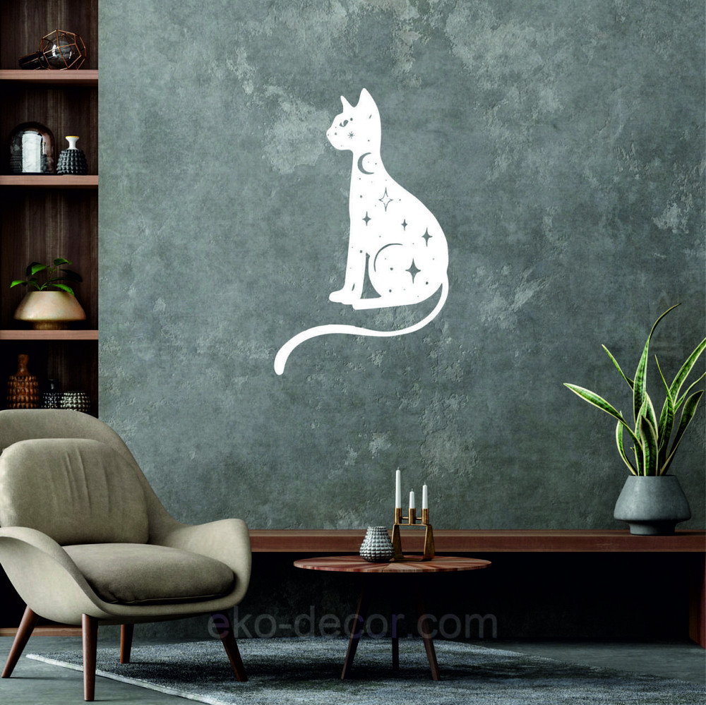 Декоративне настінне 3D Панно «Кіт» Декор на стіну з об'ємом Київ - фото 7