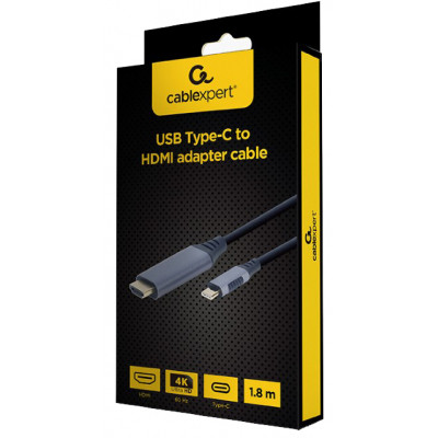 Кабель мультимедийный USB-C to HDMI M 1.8m 4K60Hz Cablexpert (CC-USB3C-HDMI-01-6) Винница - изображение 3
