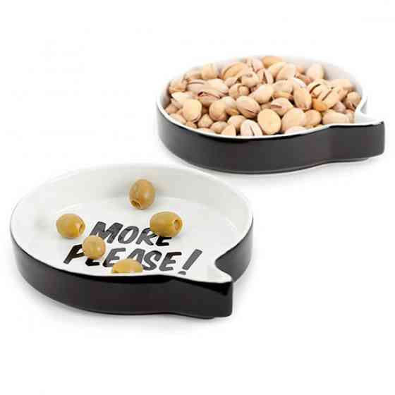 Набір із двох керамічних страв для снеків та закусок Balvi Talking Bubbles Рівне