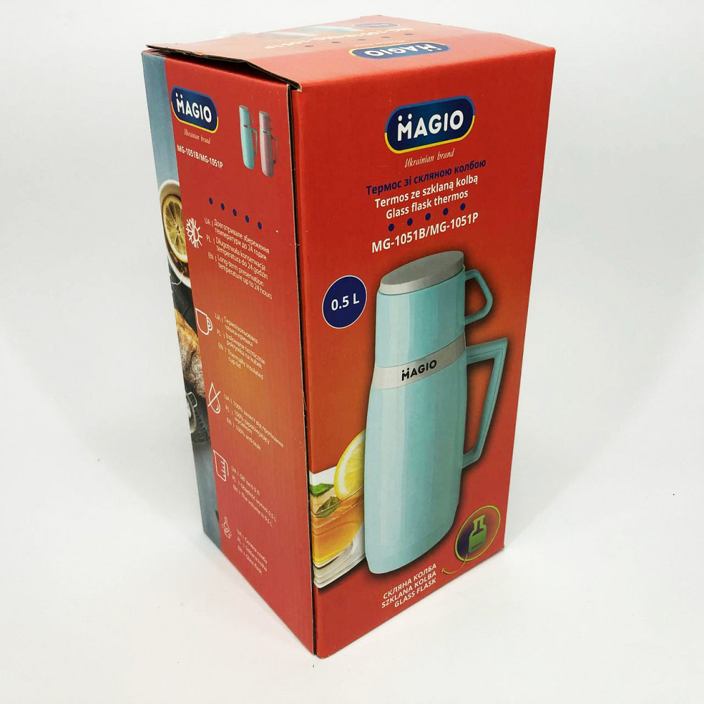 Чашка-термос для кави Magio MG-1051B 500 мл, Туристичний термос для холодних і гарячих напоїв FY-10 Львів - фото 8