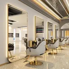 Перукарська Консоль Calissimo Konsola Konsoleta Fryzjerska Barberska Kosmetyczna Lustro Led Rama Aluminiowa 150X90 Std Киев