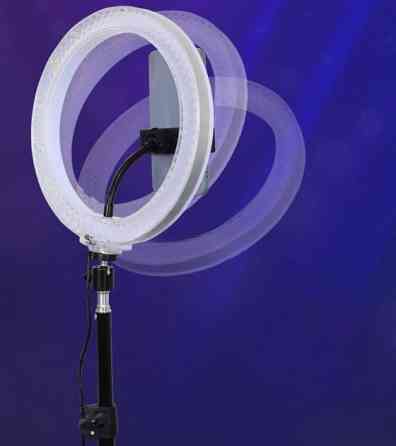 Кольцевая лампа 3-D 26 см RGB цветная двухсторонняя Селфи кольцо Киев