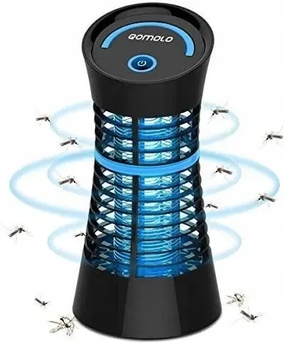 Электрическая ловушка лампа от насекомых, комаров Qomolo Iki-056A, ультрафиолетовая лампа 900В, действие 30 м² Киев - изображение 1