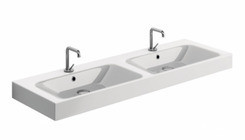 Раковина  Kerasan 353681 CENTO 140X45 dwukomorowa S/A NOCCIOLA Киев - изображение 1