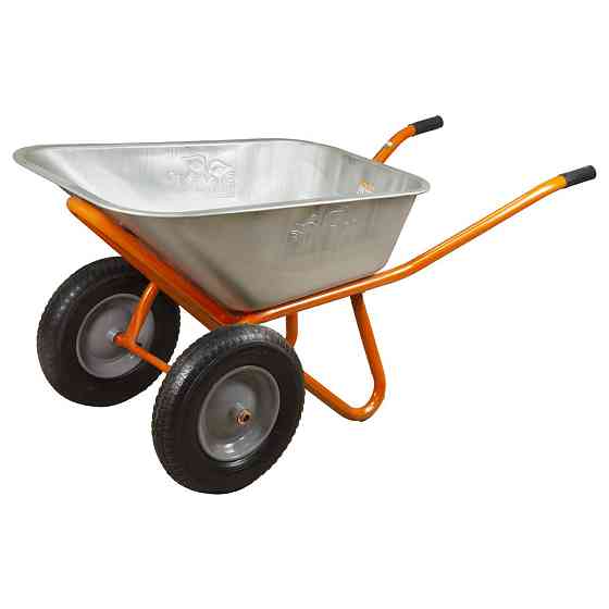 Тачка будівельна двоколісна 100 л 320 кг колесо 15" (з 5-х ЧАСтЕЙ) FLORA (5056714) Київ