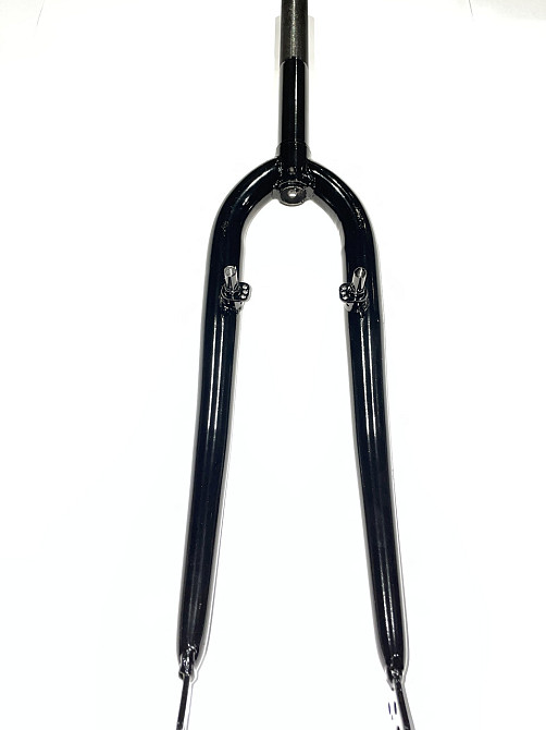 Вилка велосипедная жесткая (c креплением V-brake, 26) (черная) Мукачево - изображение 1