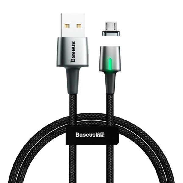 Магнитный кабель с наконечником Baseus Micro-USB CAMXC-E для зарядки и передачи данных (Черный, 2м) Николаев - изображение 2