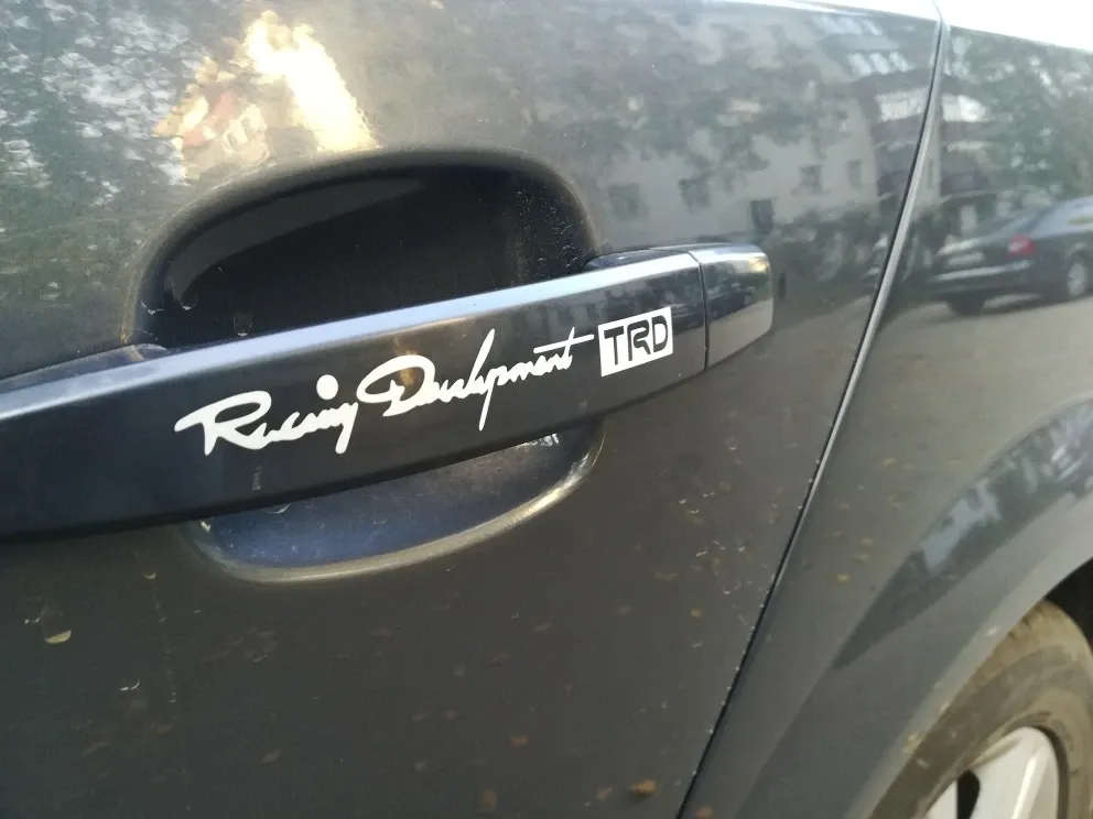 Наклейки на ручки авто Trd номер 7 Чёрная с красным Киев - изображение 5