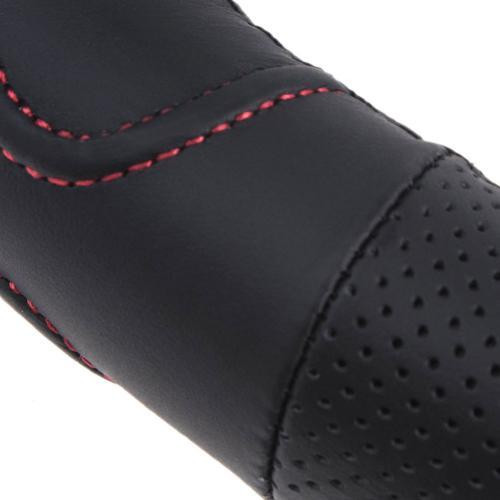 Чохол на кермо VLOD-L283 чорн-червоний M, перфорована шкіра Харків - фото 3