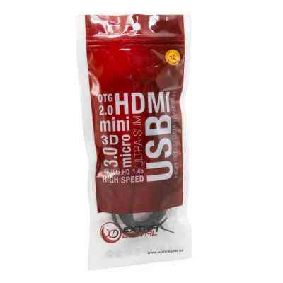 Кабель мультимедійний Jack 3.5mm to 2xJack 3.5 F Extradigital (KBA1646) Вінниця