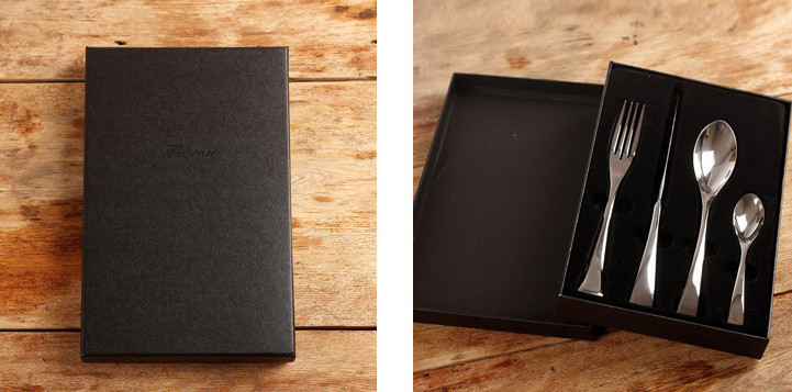 Черные столовые приборы Рио Де Жанейро 4 предмета, подарочный набор, сталь Кременчуг - изображение 2