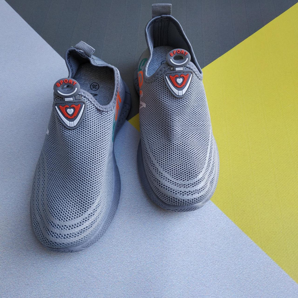 Кросівки спортивні текстильні сірі маломірять 19см 32р Київ - фото 2