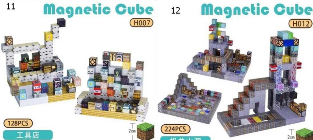 ЯКІСНИЙ Магнітний конструктор МАЙНКРАФТ з блоків MINECRAFT ТРЕНД 2025. Харків - фото 14