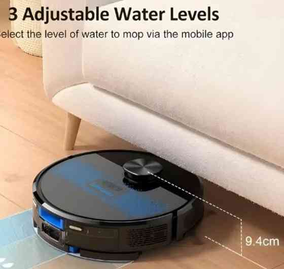 Робот-пилосос із функцією вологого прибирання Lubluelu SL60D Black. Киев