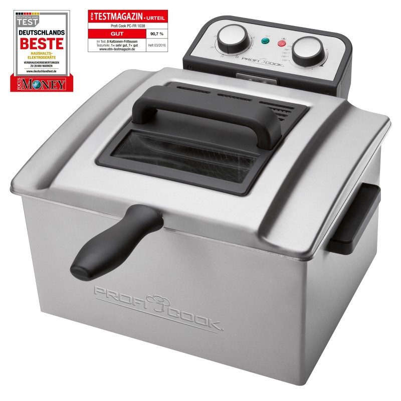 Фритюрница масляная 4 литра с 2 корзинами Profi Cook PC-FR (1038) Мощность 3000 Вт Нововолынск - изображение 4