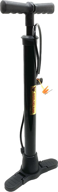 Насос пластиковий ручний 59 см із голкою для накачування м'ячів Чорний (C 44607) Чернігів - фото 2