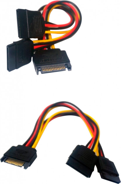 Кабель живлення Serial ATA Male - 2xSATA Female Винница - изображение 1