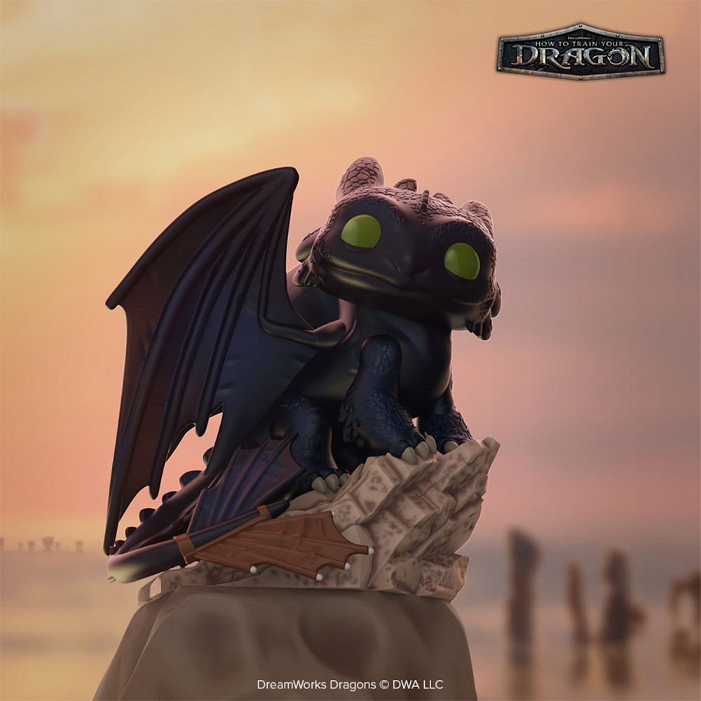 Ігрова фігурка Funko POP! серії Як приборкати дракона - Беззубик на скелі Дніпро - фото 3