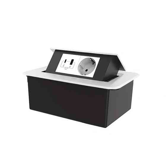 LIVOLO Меблева розетка LIVOLO біла, вбудована у стільницю, з USB-A і USB Type-C 36 Вт, висувна, Коломия