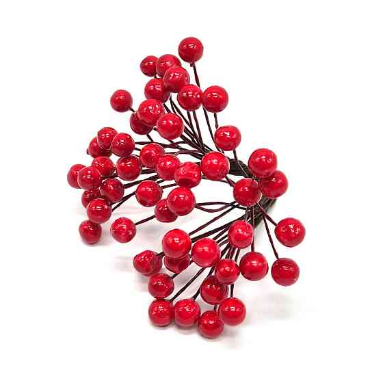 Декоративная Калина лаковая для творчества Bambi KL-25, 8 мм, 25 веточек Винница