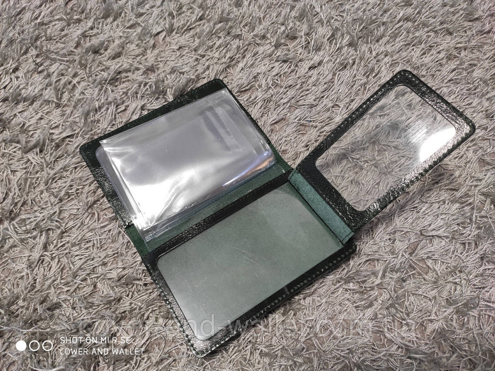 Обкладинка для авто документів із натуральної шкіри зеленого кольору ST Leather Київ - фото 4