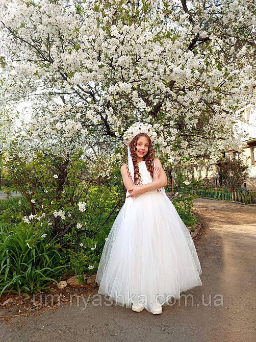 Длинное белое платье 128-146 Кривой Рог - изображение 7