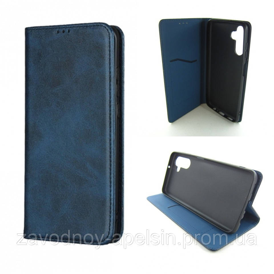 Чехол книжка Samsung A04s A047 Кожаный (синий) Одесса - изображение 1