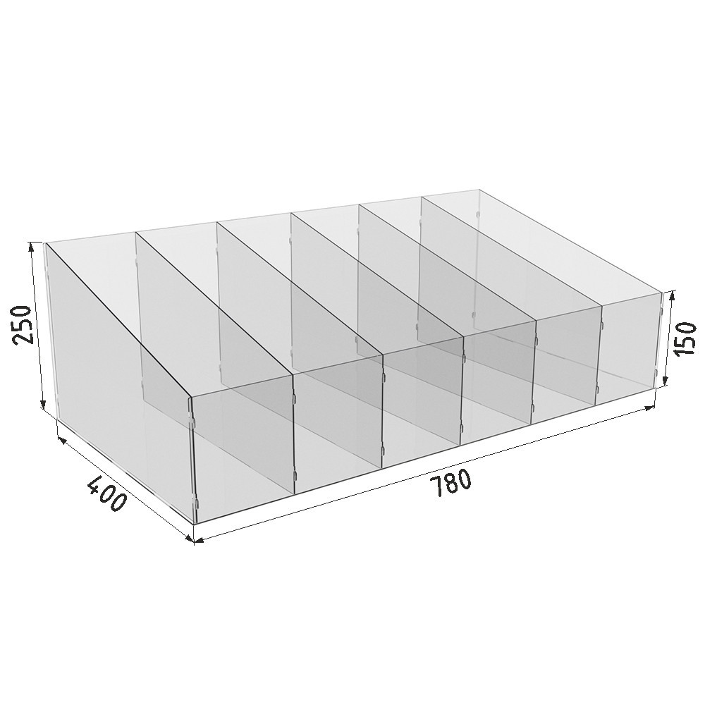Диспенсер EKOSTAR для конфет, снеков, орехов, сухофруктов 6 ячеек Киев - изображение 3