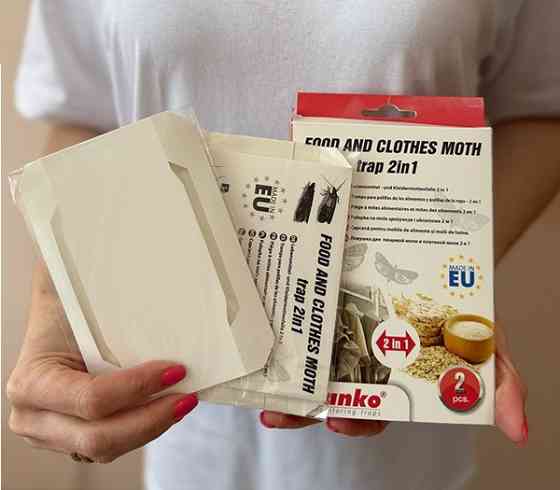 Пастка 2 в 1 для молі харчової та платтяної Panko, 2 шт Дніпро
