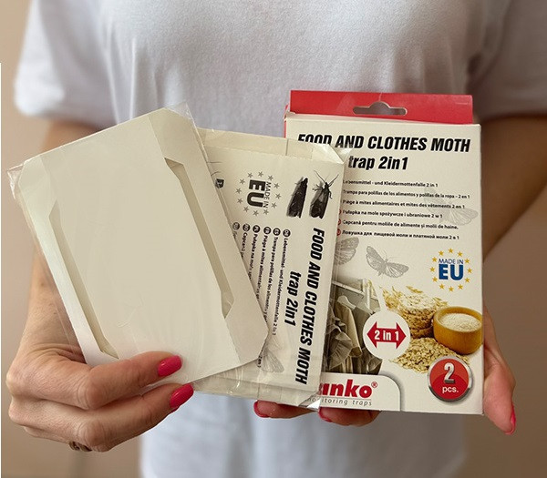 Пастка 2 в 1 для молі харчової та платтяної Panko, 2 шт Дніпро - фото 2