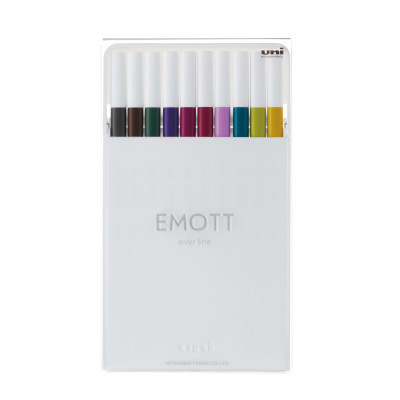 Лайнер UNI набор Emott Calm-tone Dark Color 0.4 мм 10 цветов (PEM-SY/10C.03CTDC) Винница - изображение 1