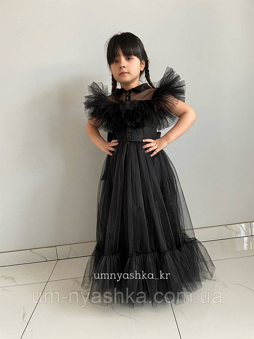 Черное нарядное платье на девочку Уэнсдэй Кривой Рог - изображение 6