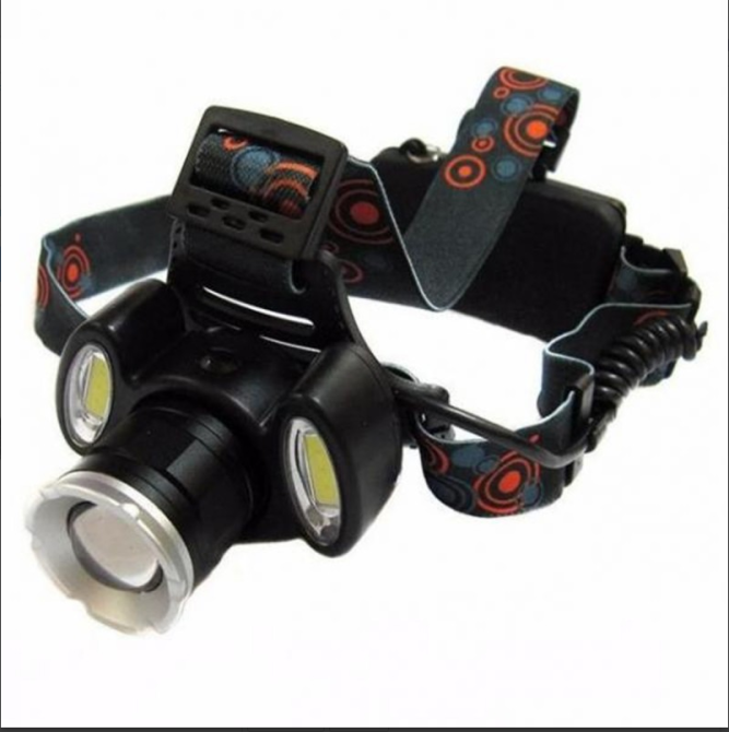 Налобний ліхтар BAILONG BL-C862-T6 з 3 світлодіодами, COB діодом, 4 режимами роботи та регульованим нахилом корпусу Одеса - фото 11