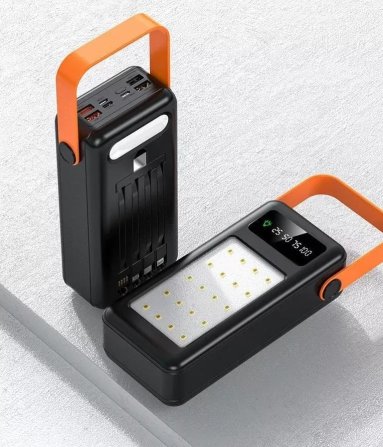 Портативний зовнішній акумулятор Power Bank Bilintong 30000mAh + ліхтарик Чорний Вінниця - фото 7