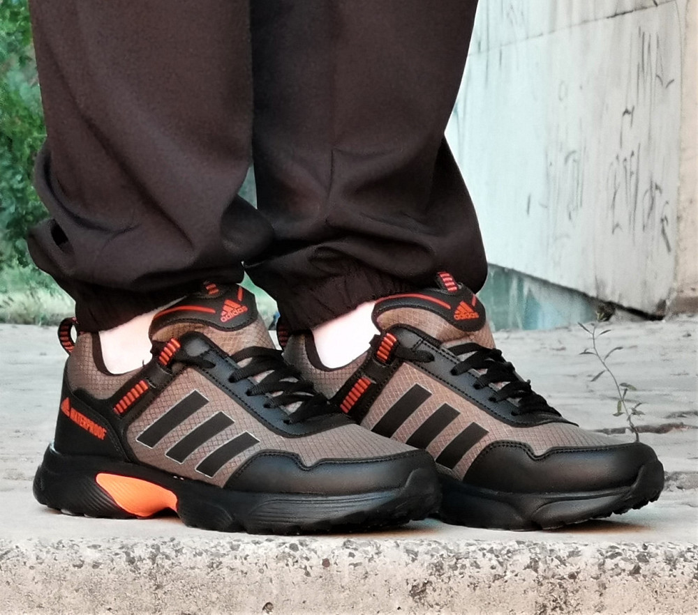 Термо Кроссовки Adidas Waterproof Хаки Мужские Еврозима Адидас Зелёные (размеры: 40,41,42,43) Днепр - изображение 5