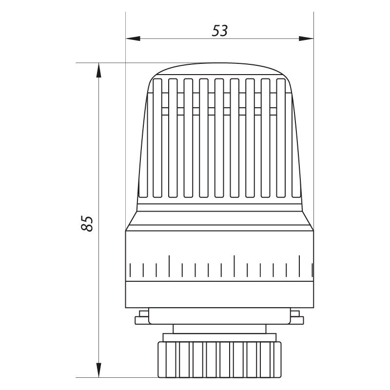 Термоголовка для радіатора M30x1.5 Koer KR.1330   ( KR2676 ) 32096 Харьков - изображение 2